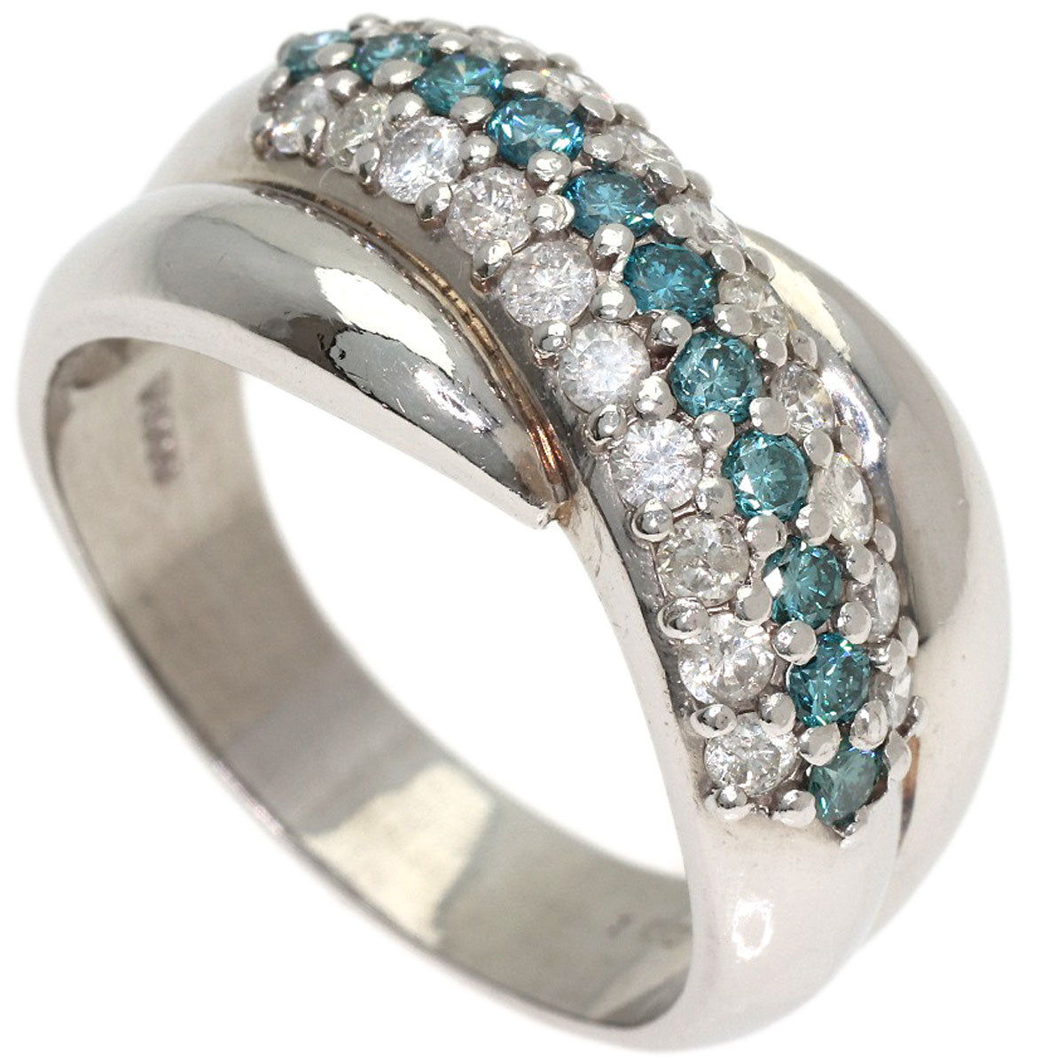 1ct Diamond Ring Platinum PT900 11.4g　Ladies