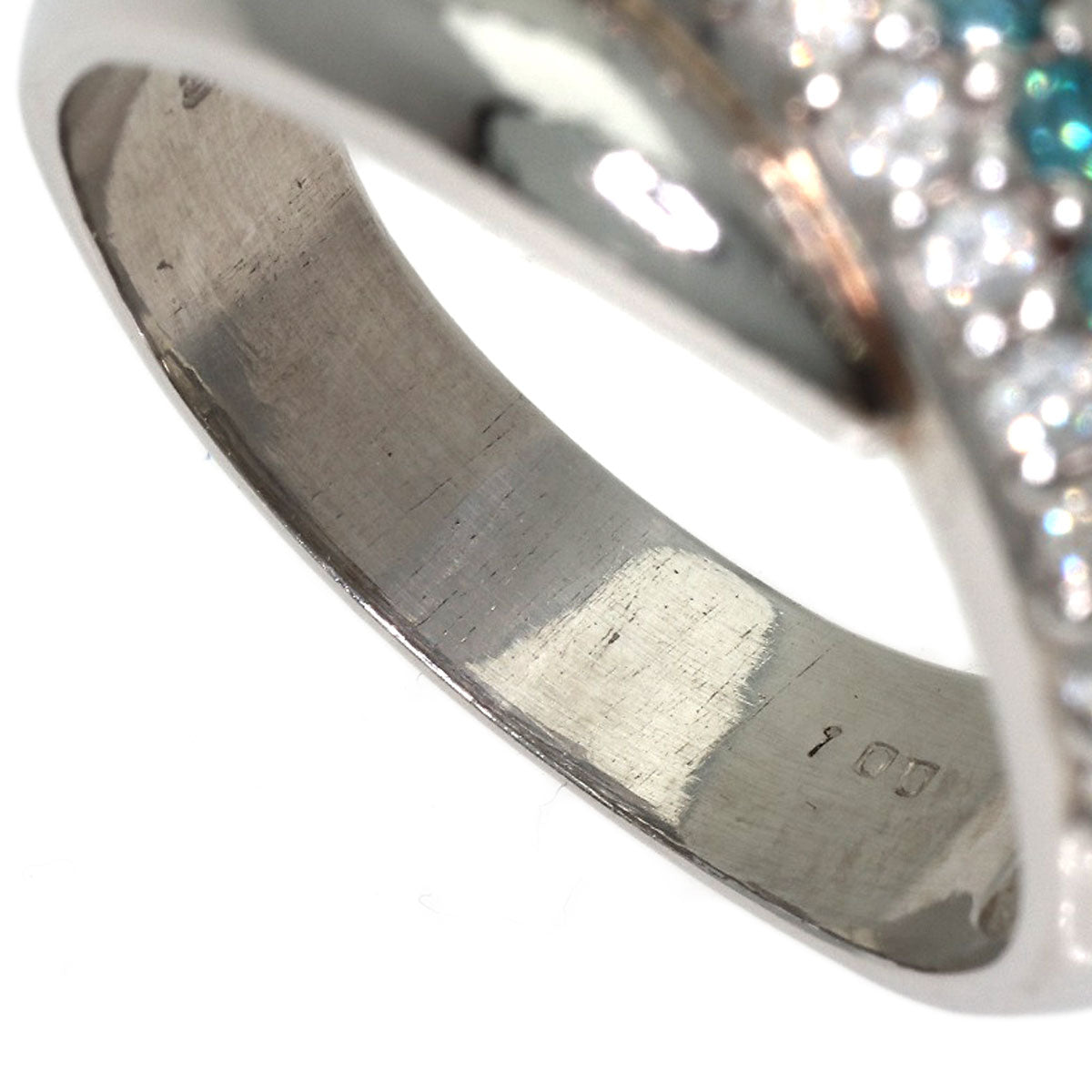 1ct Diamond Ring Platinum PT900 11.4g　Ladies