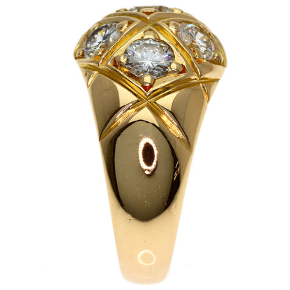 Diamond Ring K18 Yellow Gold 12.3g　Ladies