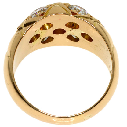 Diamond Ring K18 Yellow Gold 12.3g　Ladies