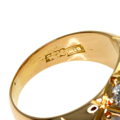 Diamond Ring K18 Yellow Gold 12.3g　Ladies