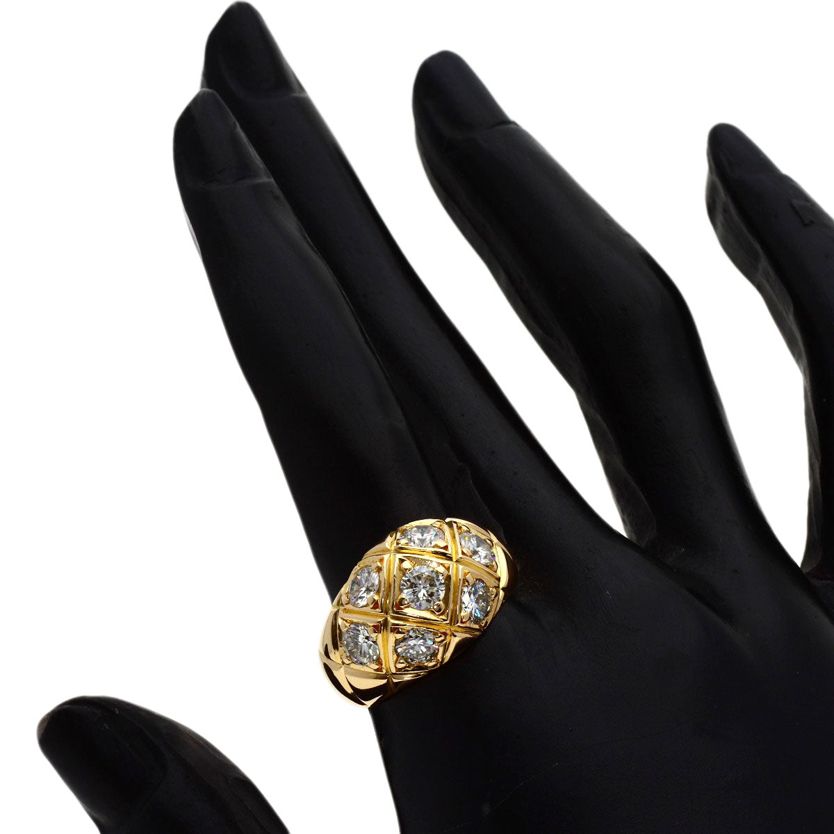 Diamond Ring K18 Yellow Gold 12.3g　Ladies