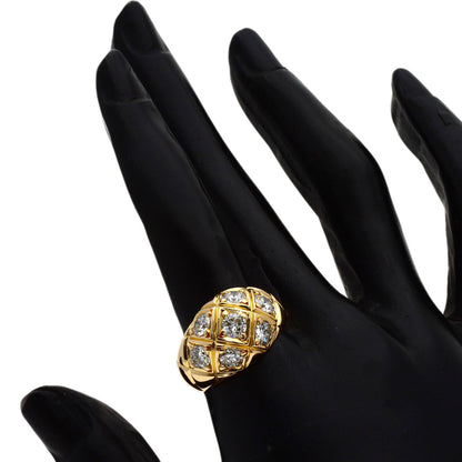 Diamond Ring K18 Yellow Gold 12.3g　Ladies