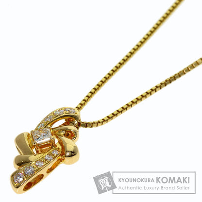POLA Diamond Necklace K18 Yellow Gold Ladies [Used]