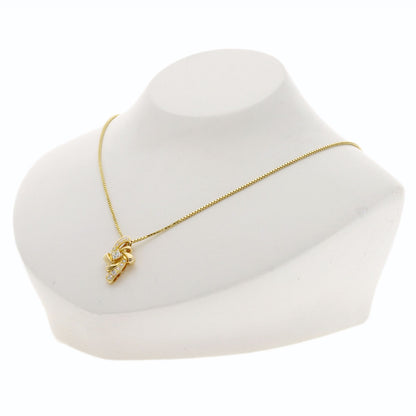 POLA Diamond Necklace K18 Yellow Gold Ladies [Used]