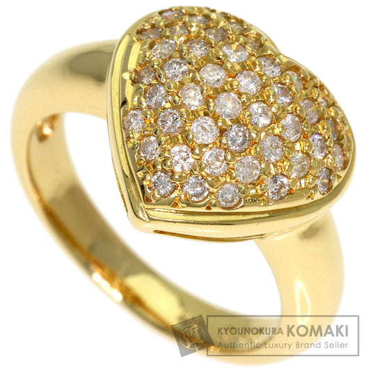 0.5ct Diamond heart motif Ring K18 Yellow Gold 5.6g　Ladies