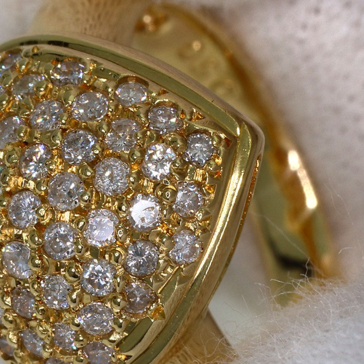 0.5ct Diamond heart motif Ring K18 Yellow Gold 5.6g　Ladies