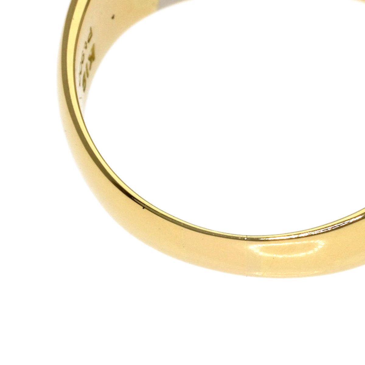 0.25ct Diamond Ring K18 Yellow Gold PT900 6.9g　Ladies