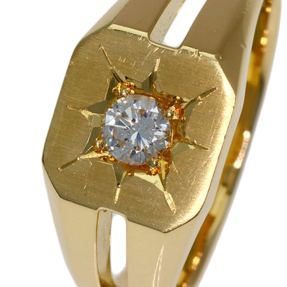 0.221ct Diamond Ring K18 Yellow Gold 9.3g　Ladies