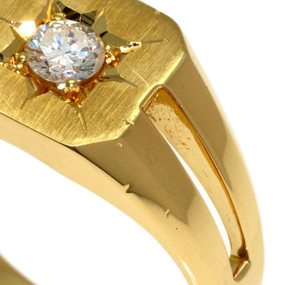 0.221ct Diamond Ring K18 Yellow Gold 9.3g　Ladies