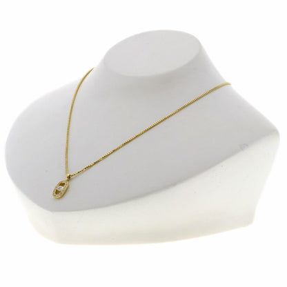 star sand Diamond Necklace K18 Yellow Gold Ladies [Used]