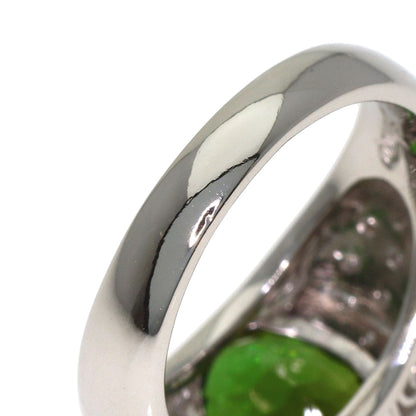 3.24ct Shunichi Tamura Green Tourmaline Diamond Ring Platinum PT900 10.7g　Ladies