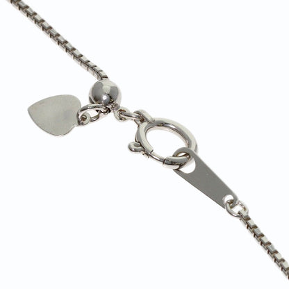 6.96ct Blue Topaz Diamond Necklace K14 White Gold 7.2g　Ladies