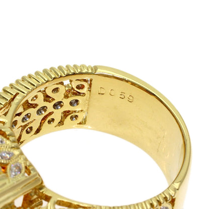 11.56ct Citrin Diamond Ring K18 Yellow Gold 13.7g　Ladies