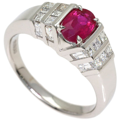 1.3ct Ruby Diamond Ring Platinum PT900 11.01g　Ladies