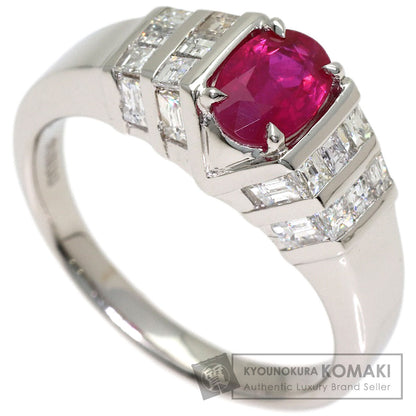 1.3ct Ruby Diamond Ring Platinum PT900 11.01g　Ladies