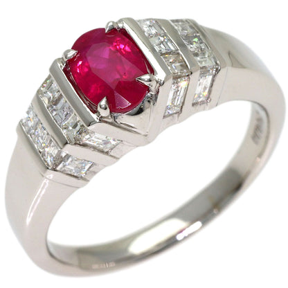 1.3ct Ruby Diamond Ring Platinum PT900 11.01g　Ladies