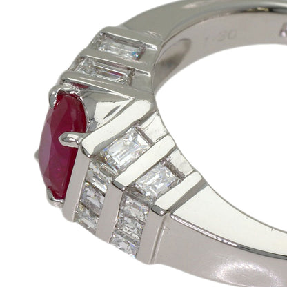 1.3ct Ruby Diamond Ring Platinum PT900 11.01g　Ladies
