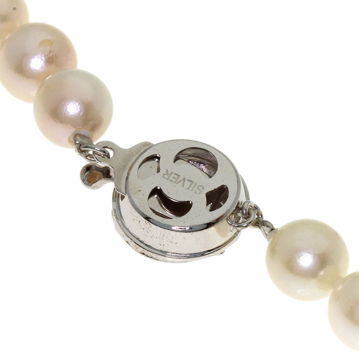 Akoya pearl Pearl Necklace Silver 47.8g　Ladies