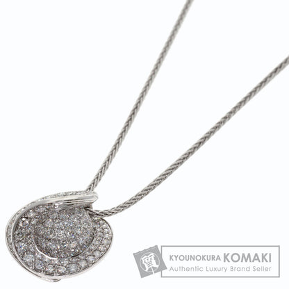 2.81ct Diamond Necklace K18 White Gold 14.6g　Ladies