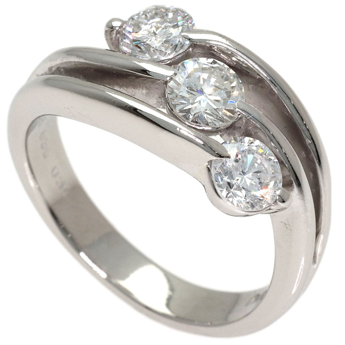 0.35ct Diamond Ring Platinum PT900 8.3g　Ladies