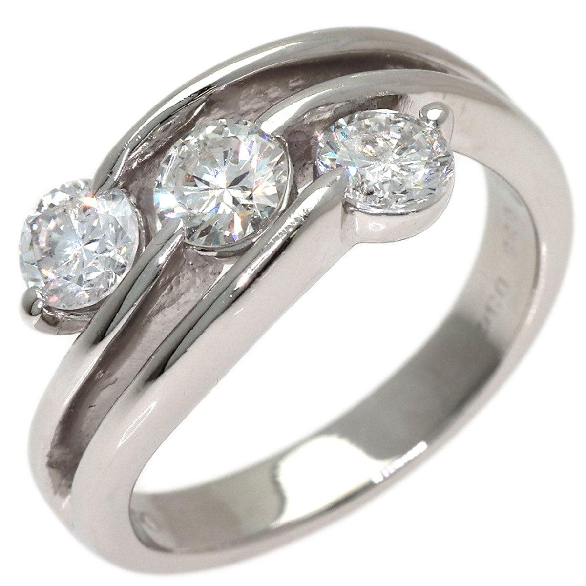 0.35ct Diamond Ring Platinum PT900 8.3g　Ladies
