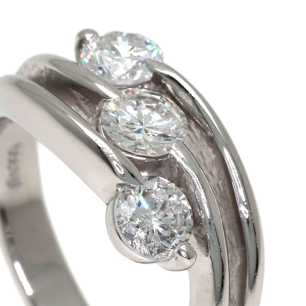 0.35ct Diamond Ring Platinum PT900 8.3g　Ladies