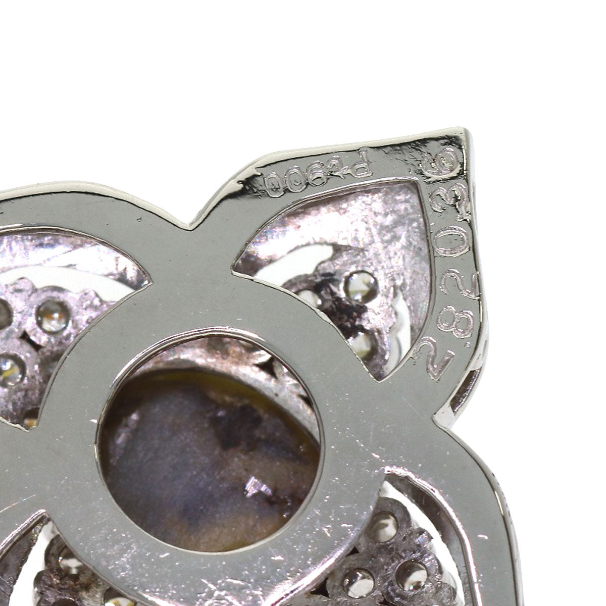 2.82ct Chrysoberyl Cat's Eue Diamond Pendant top Platinum PT900 6.9g　Ladies