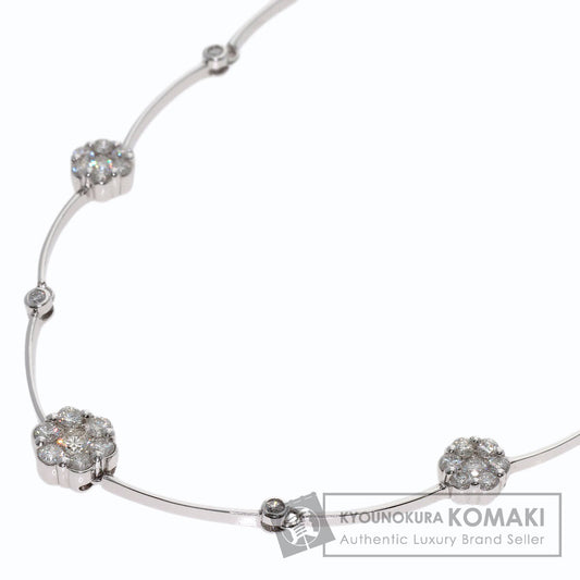 2ct Diamond Necklace K18 White Gold 15g　Ladies