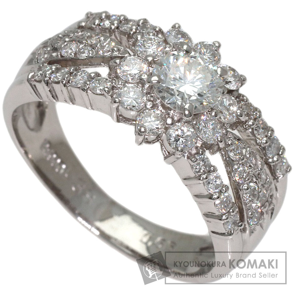0.63ct Diamond Ring Platinum PT900 6.3g　Ladies