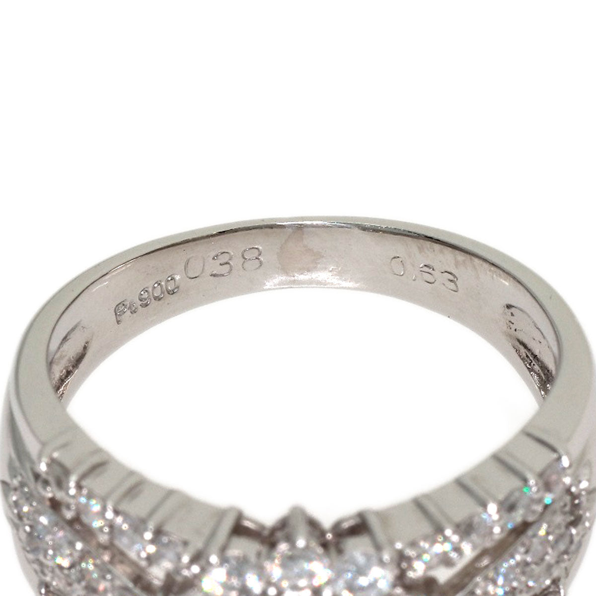 0.63ct Diamond Ring Platinum PT900 6.3g　Ladies