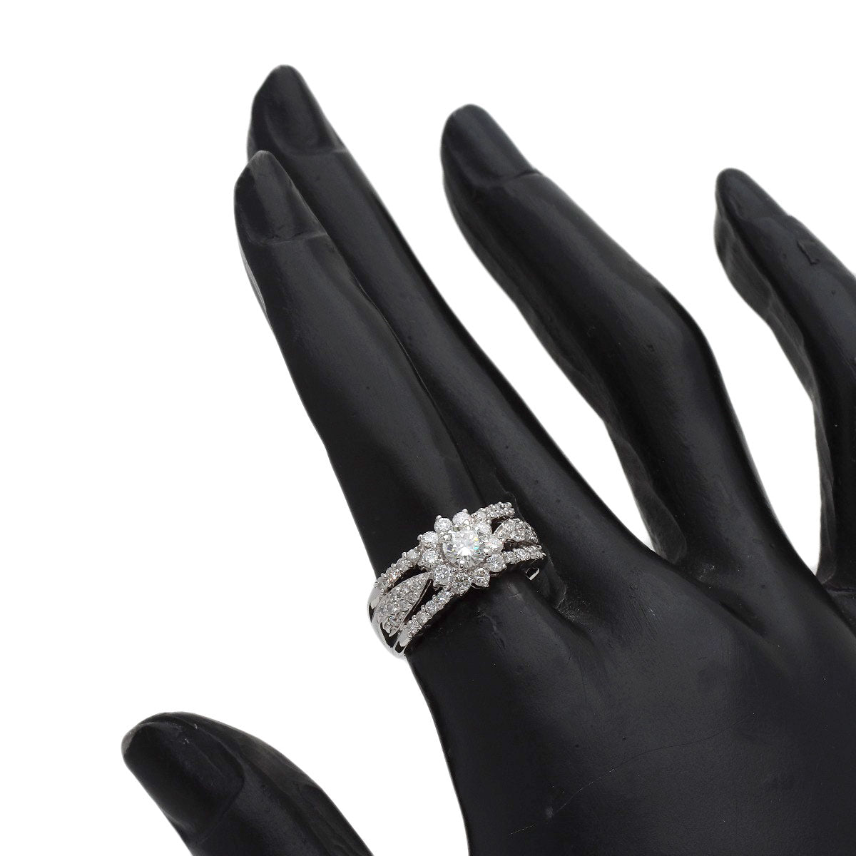 0.63ct Diamond Ring Platinum PT900 6.3g　Ladies