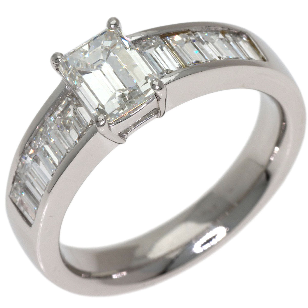 1.005ct Diamond Ring Platinum PT900 7.2g　Ladies