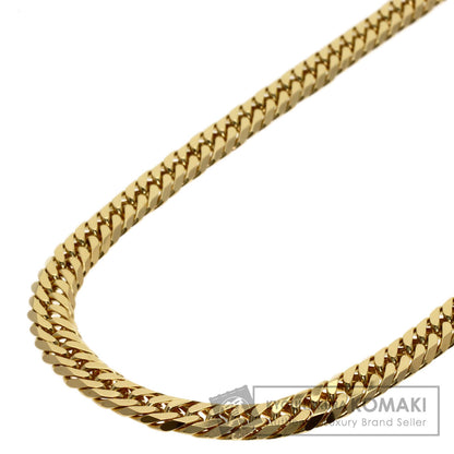 Curb chain Kihei W6 side Necklace K18 Yellow Gold 46.6g　mens