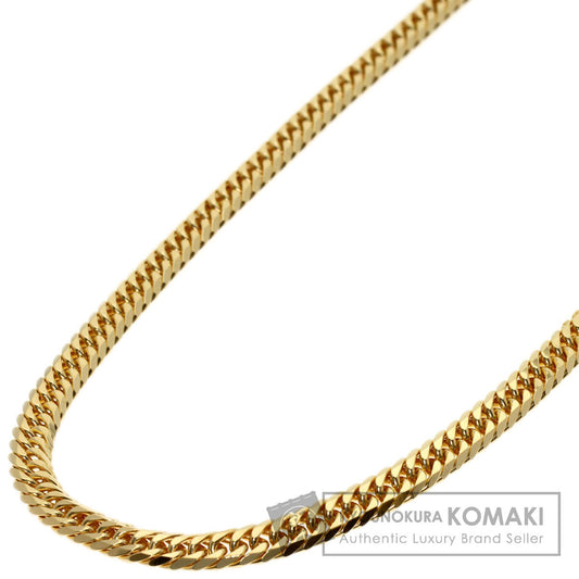 Curb chain Kihei W6 side Necklace K18 Yellow Gold 20.2g　Ladies