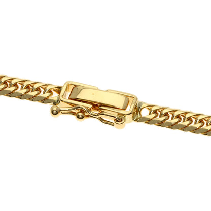 Curb chain Kihei W6 side Necklace K18 Yellow Gold 20.2g　Ladies