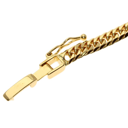 Curb chain Kihei W6 side Necklace K18 Yellow Gold 20.2g　Ladies