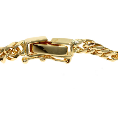 Curb chain Kihei W6 side Necklace K18 Yellow Gold 20.2g　Ladies