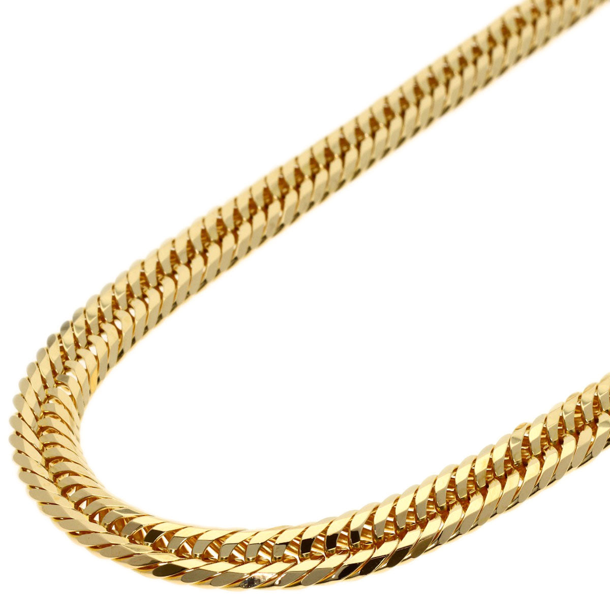 Curb Chain Kihei 12-sided Triple Necklace K18 Yellow Gold 50.6g　mens