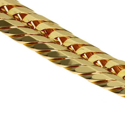 Curb Chain Kihei 12-sided Triple Necklace K18 Yellow Gold 50.6g　mens