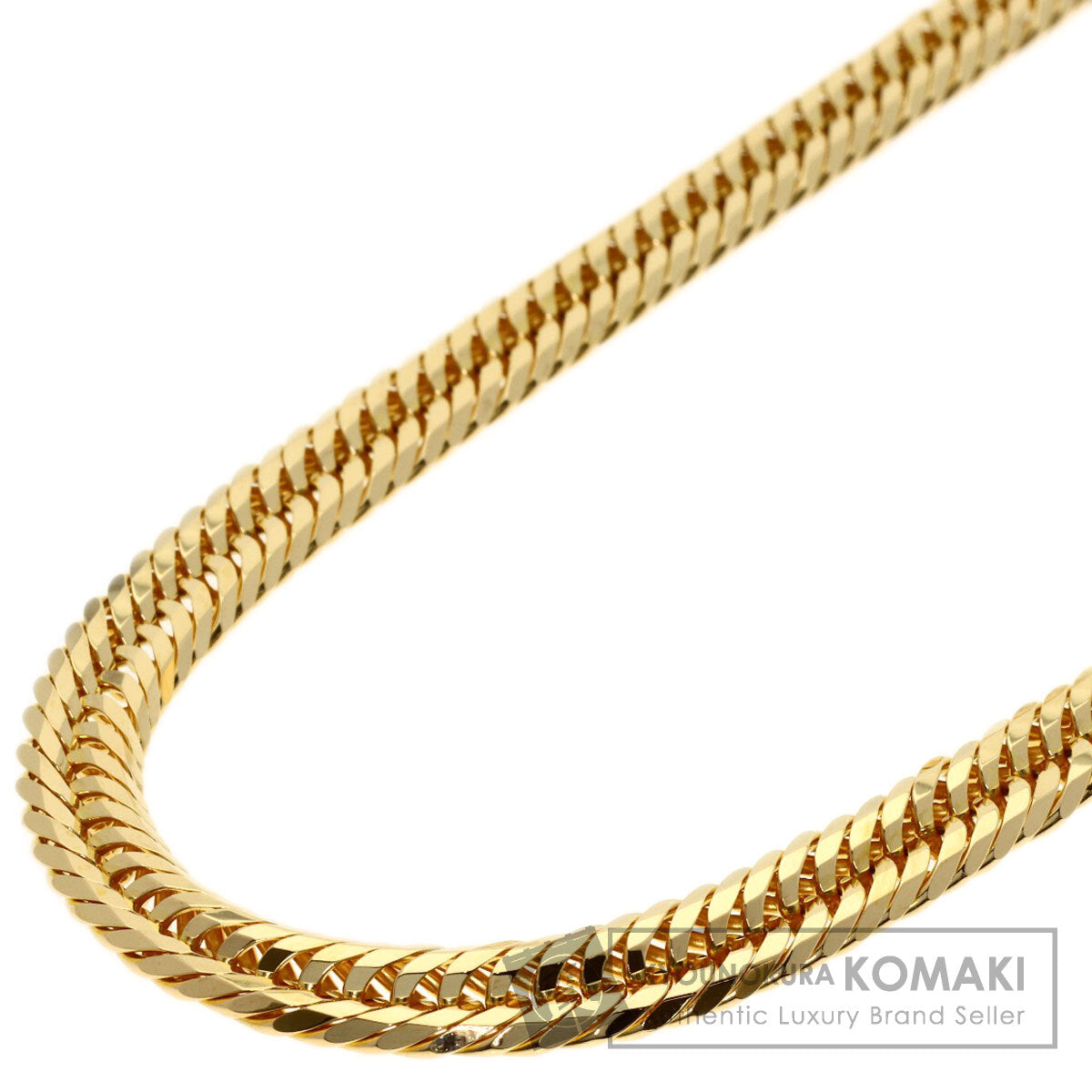 Curb Chain Kihei 12-sided Triple Necklace K18 Yellow Gold 50.6g　mens