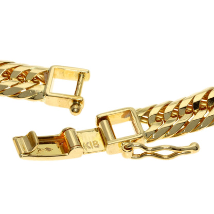 Curb Chain Kihei 12-sided Triple Necklace K18 Yellow Gold 50.6g　mens