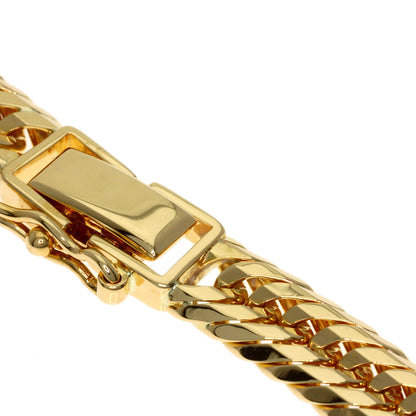 Curb Chain Kihei 12-sided Triple Necklace K18 Yellow Gold 50.6g　mens