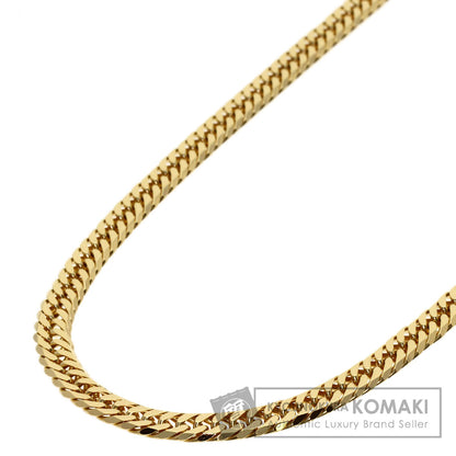 Curb chain Kihei W6 side Necklace K18 Yellow Gold 30.2g　mens