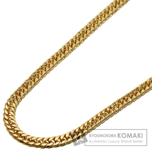 Curb chain Kihei W6 side Necklace K18 Yellow Gold 10.2g　Ladies