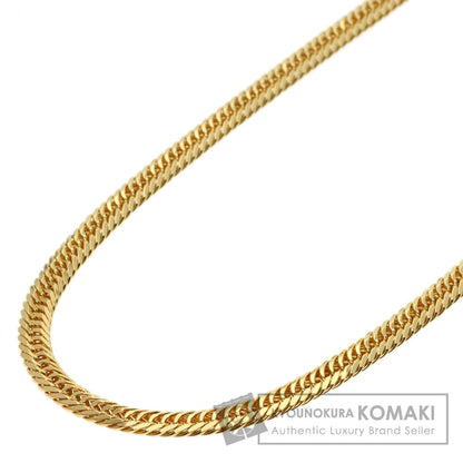 Curb chain, 8-sided triple link Necklace K18 Yellow Gold 20.2g　Ladies