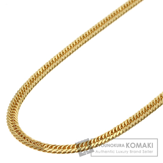 Curb chain, 8-sided triple link Necklace K18 Yellow Gold 20.2g　Ladies