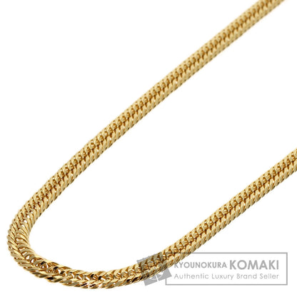 Curb Chain Kihei 12-sided Triple Necklace K18 Yellow Gold 11.2g　Ladies