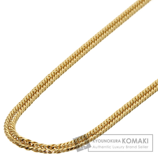 Curb Chain Kihei 12-sided Triple Necklace K18 Yellow Gold 11.2g　Ladies