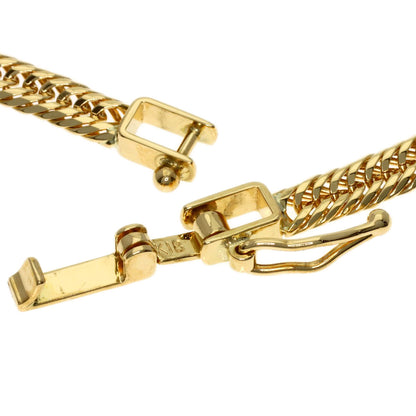 Curb Chain Kihei 12-sided Triple Necklace K18 Yellow Gold 11.2g　Ladies